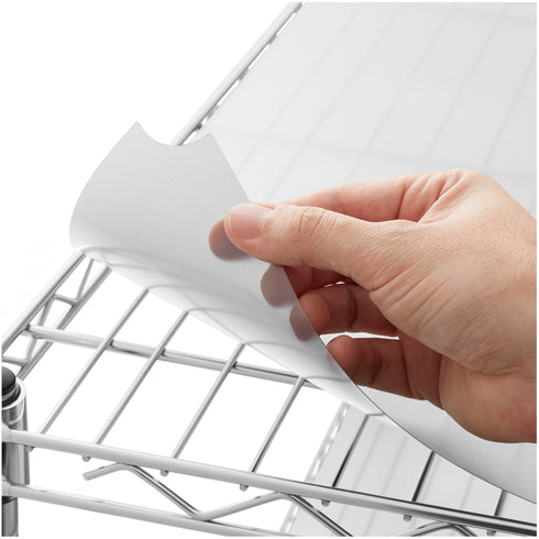 Shelf Liners for Wire Rack - Plastic Pre-Cut Shelving Covers